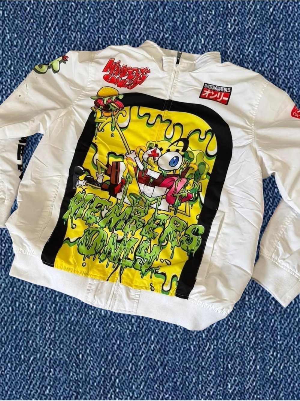 Members Only Spongebob Windbreaker Jacket